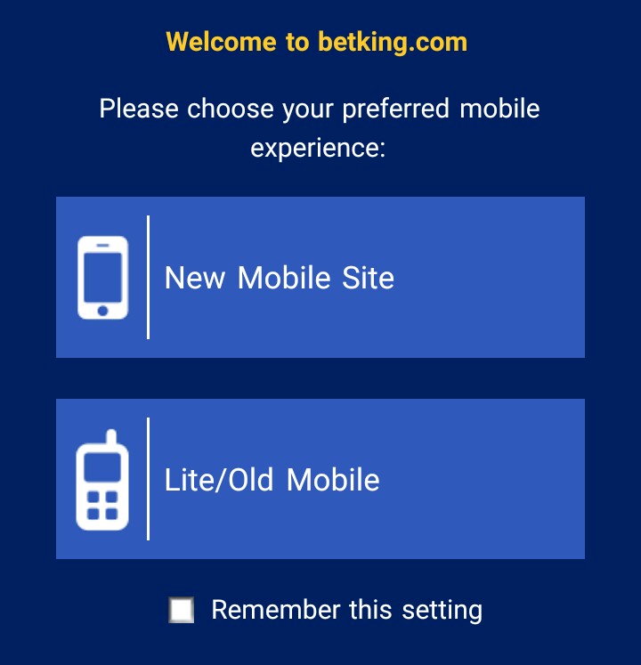 Old betking mobile app
